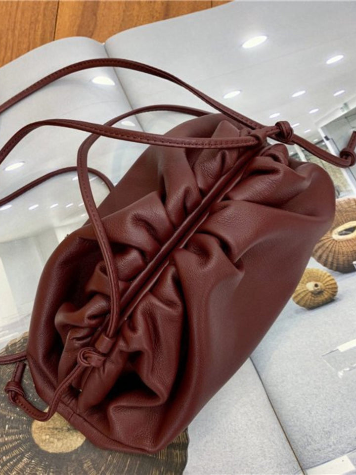 Vienna Ruched Drawstring Shoulder Bag