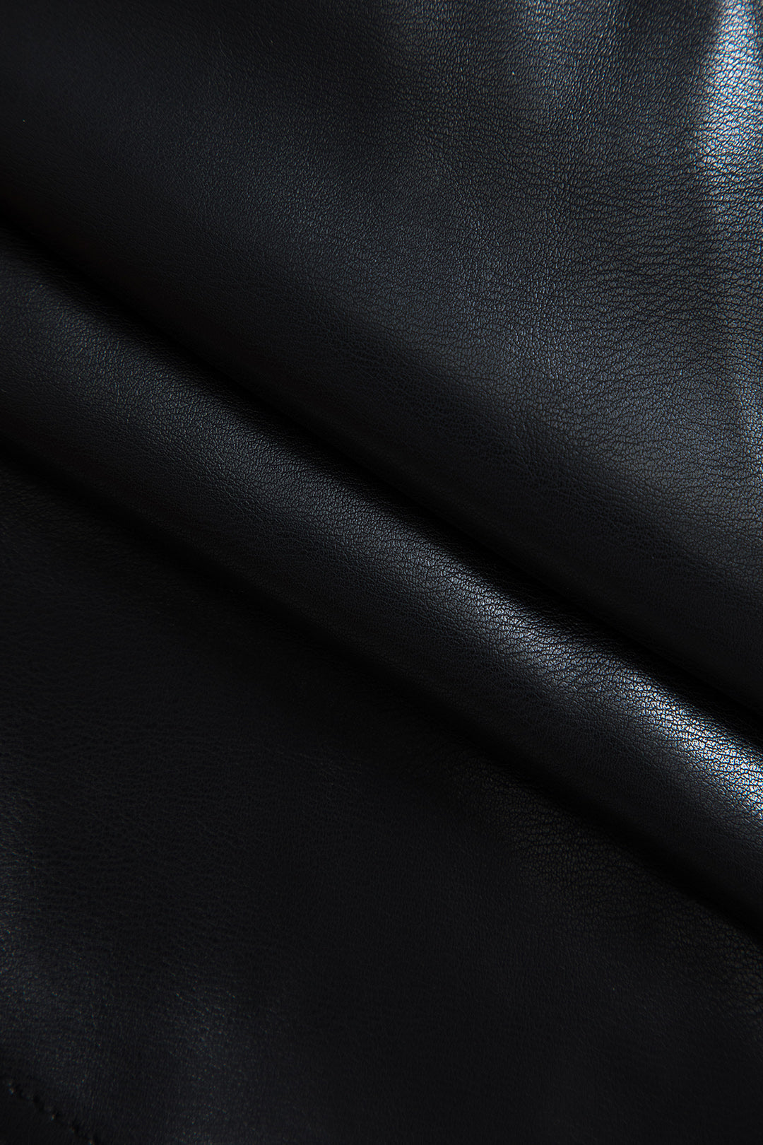 Sculpted Faux Leather Asymmetry Top