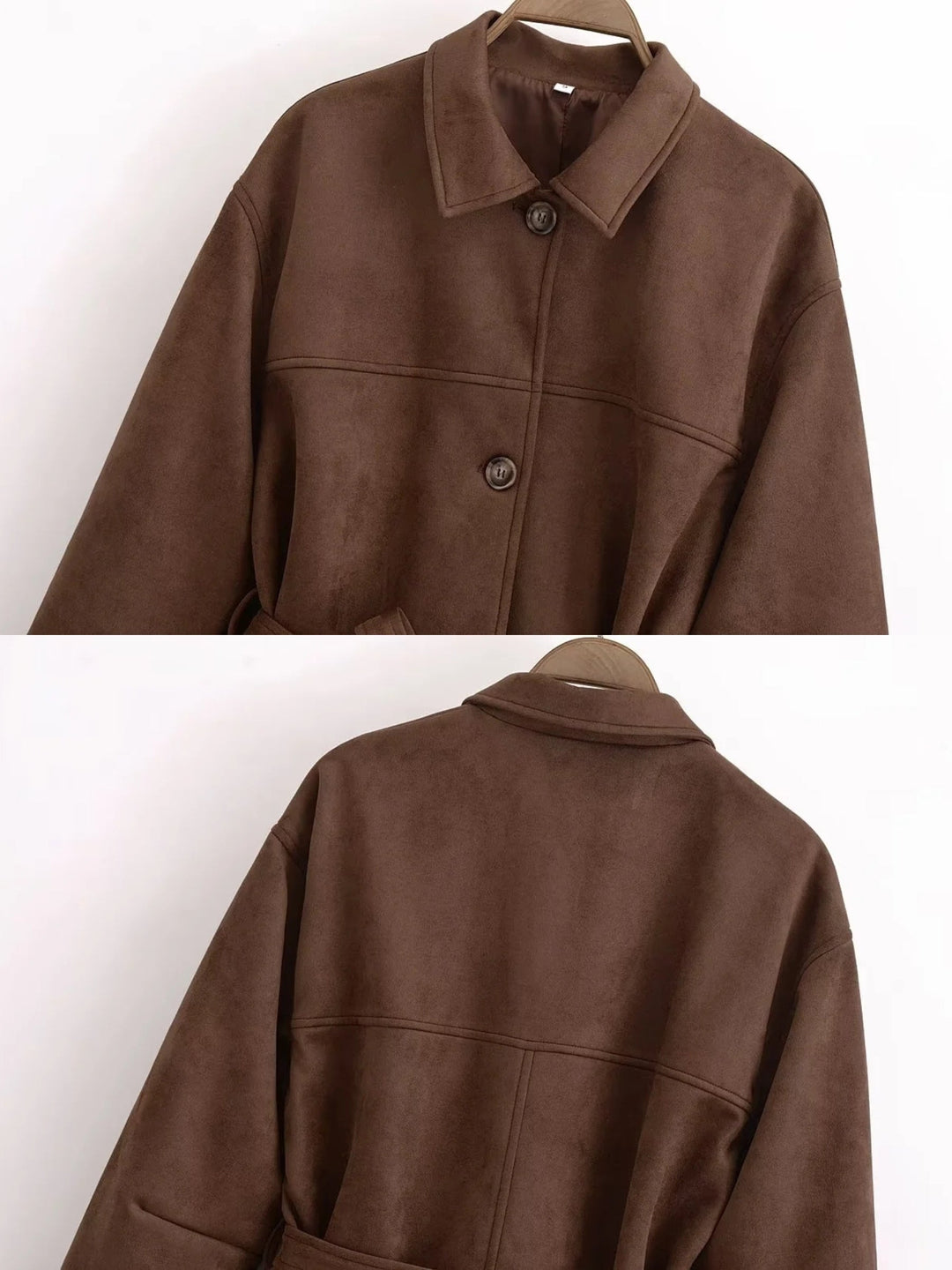 Willow Belted Suedette Jacket