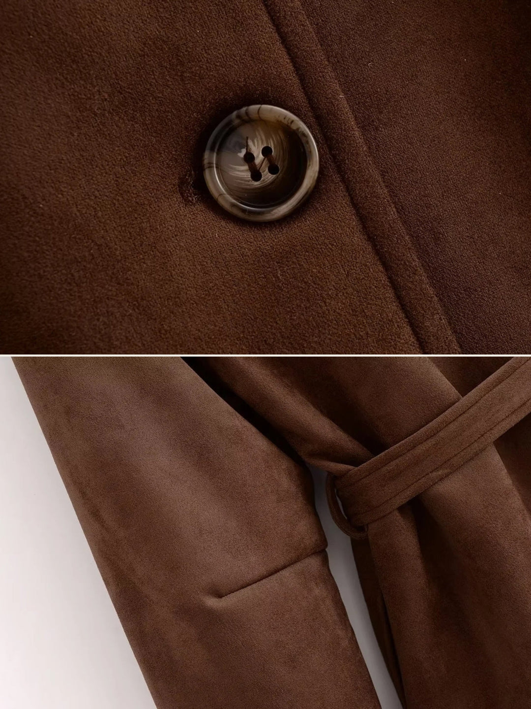 Willow Belted Suedette Jacket