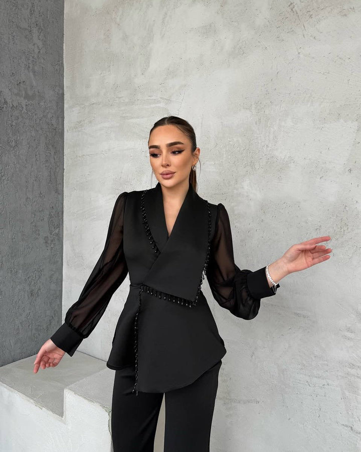 Veloura Midnight Blazer Set