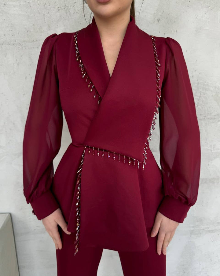 Veloura Midnight Blazer Set