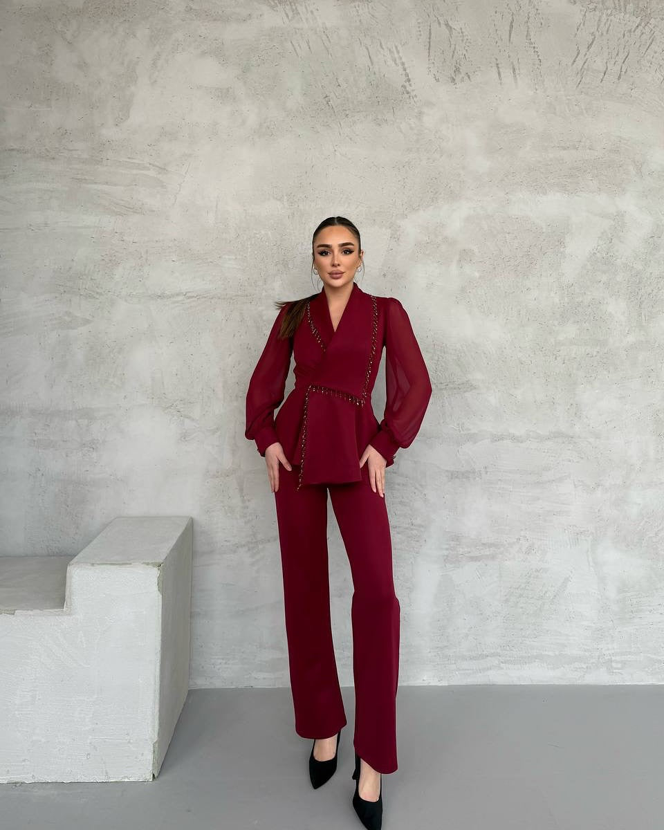 Veloura Midnight Blazer Set