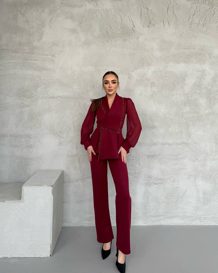 Veloura Midnight Blazer Set