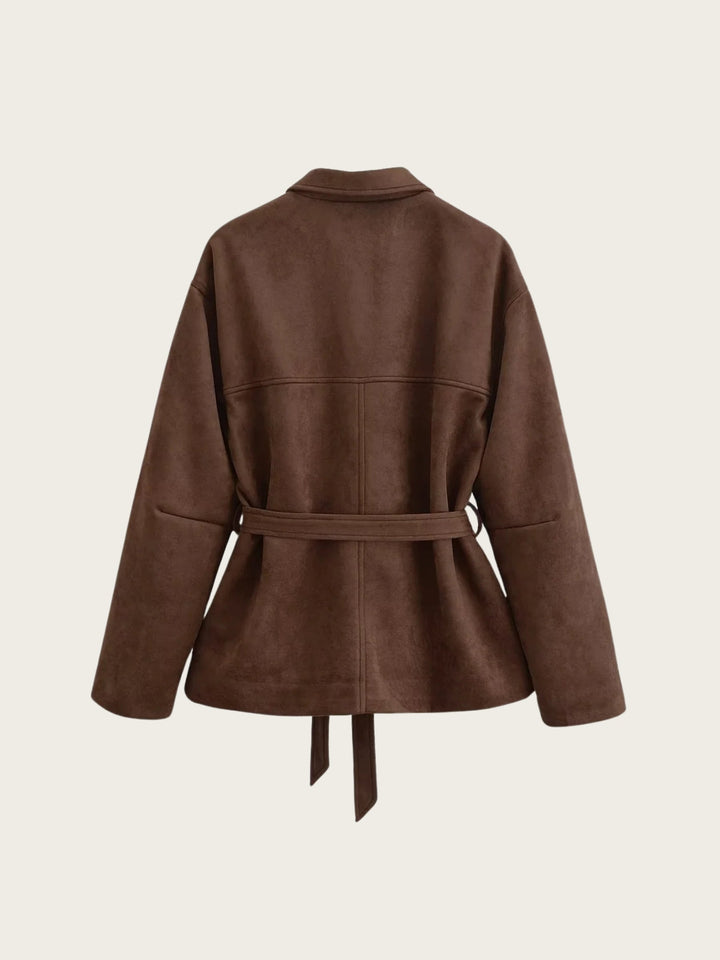 Willow Belted Suedette Jacket