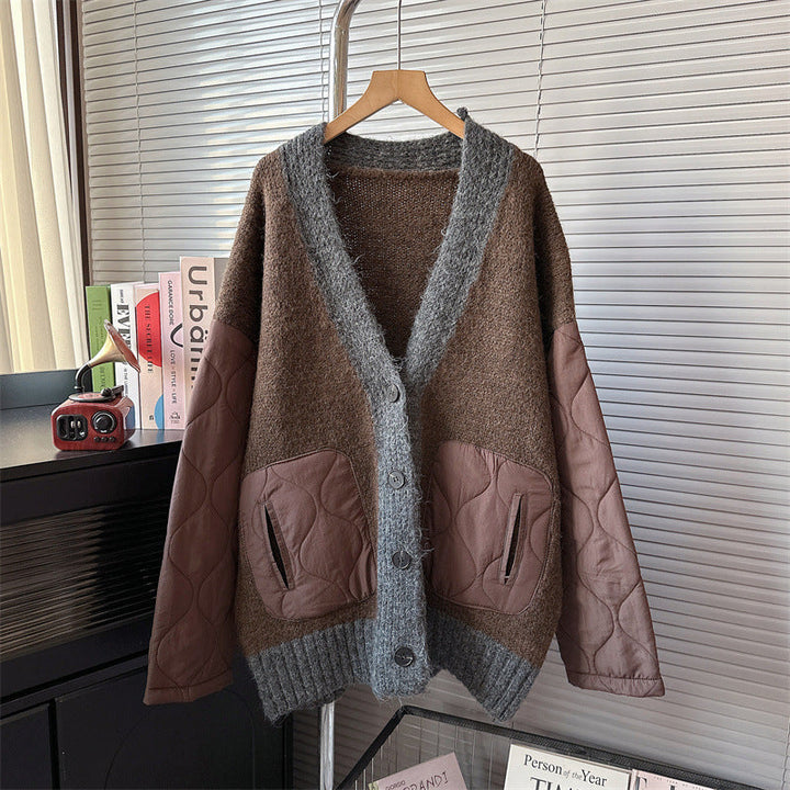 Rusthaven Mixed Media Cardigan
