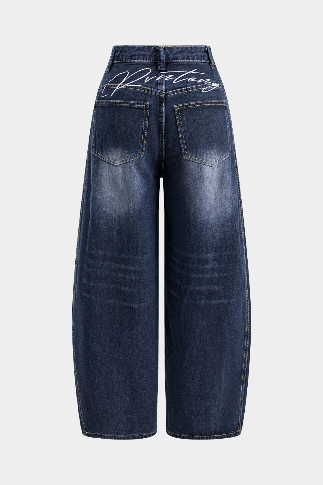 Vega Wide-Leg Denim Jeans