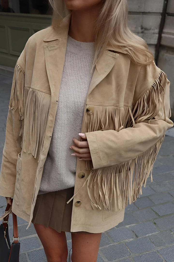Sundown Fringe Suede Western Jacket