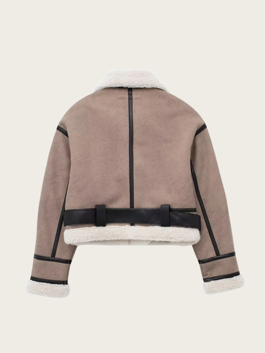 Seraphin Belted Aviator Jacket