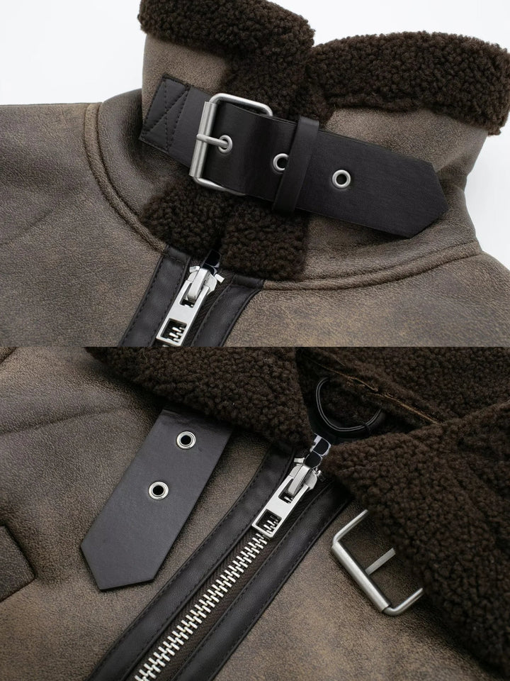 Axelle Cropped Aviator Jacket