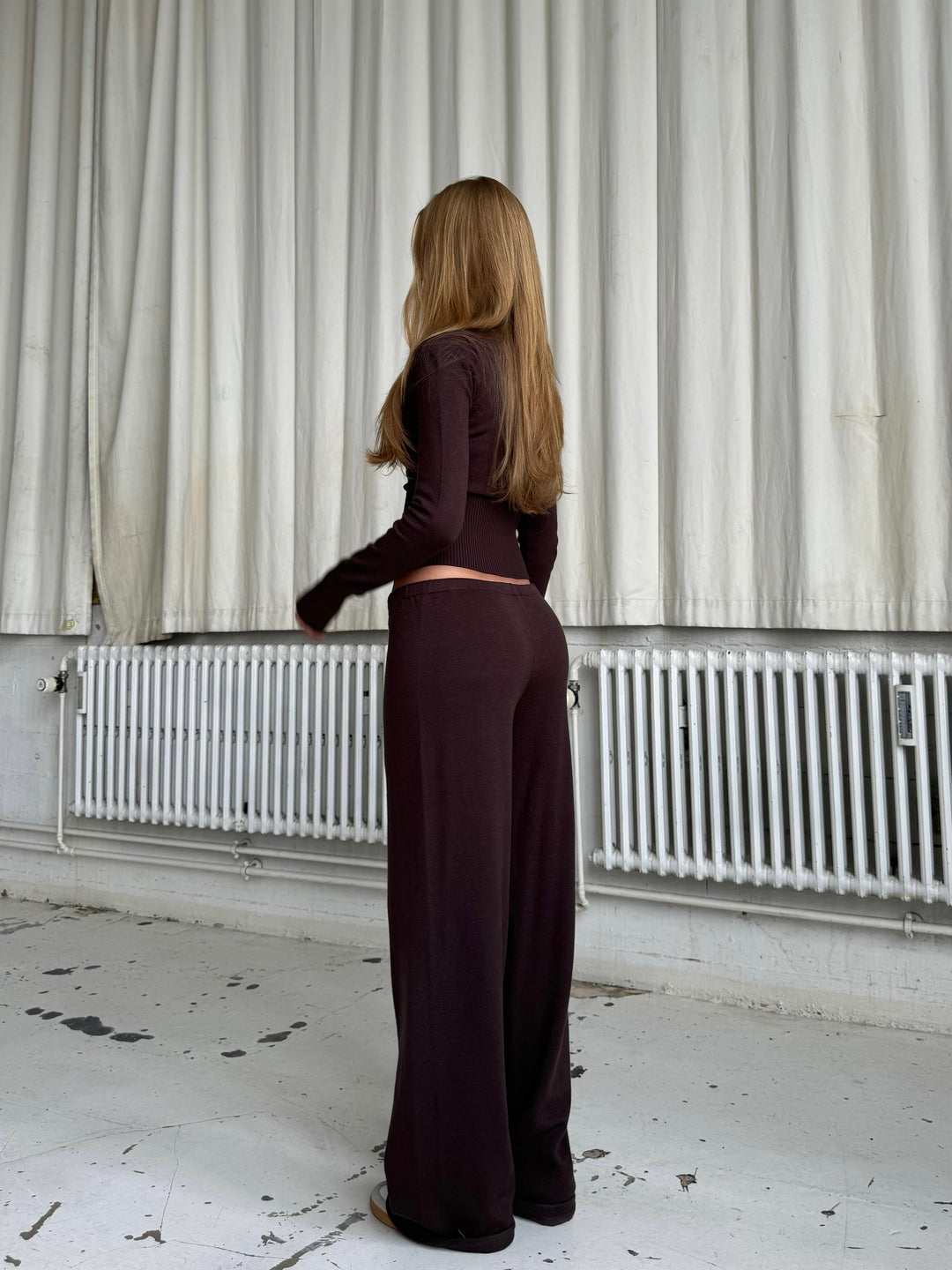 Knit Cardigan - dark brown