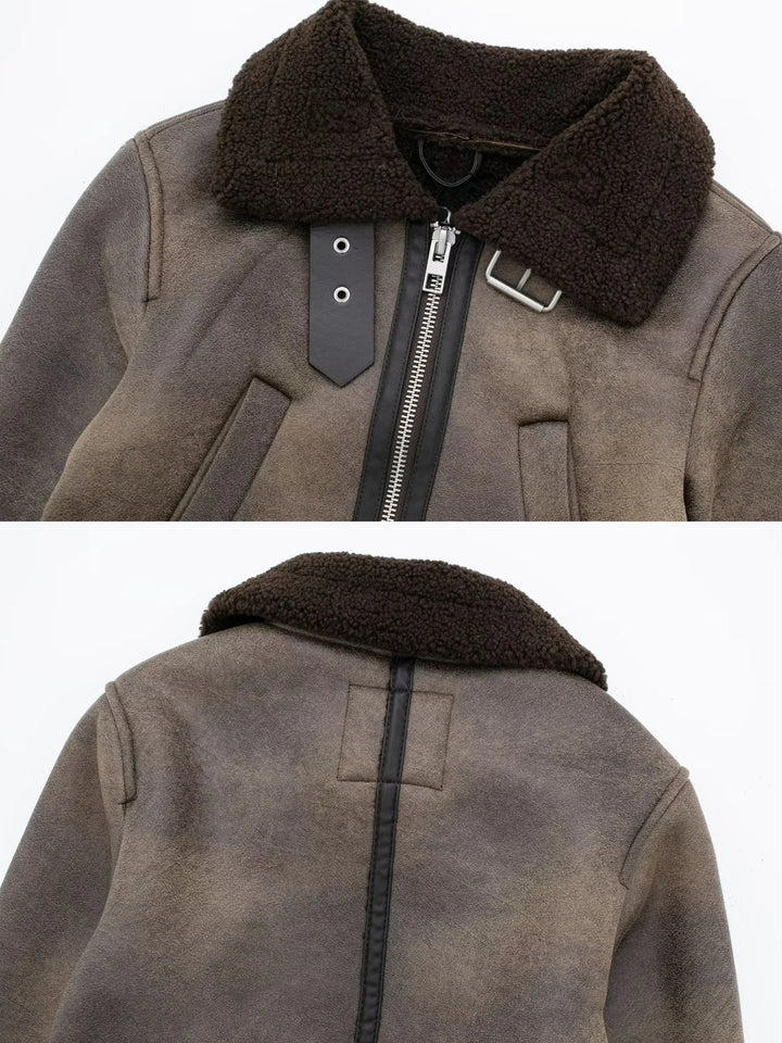 Axelle Cropped Aviator Jacket