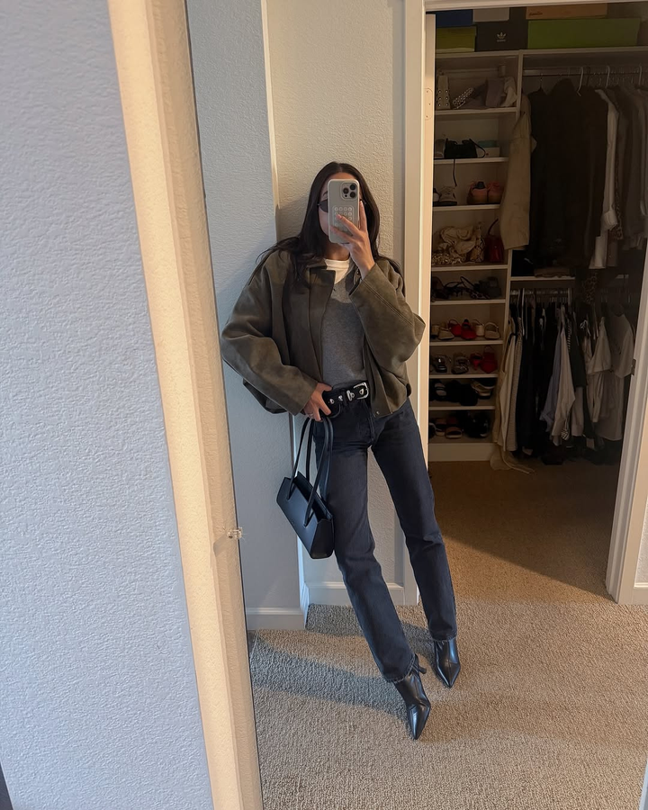 Sahara Suede Effect Bomber Jacket