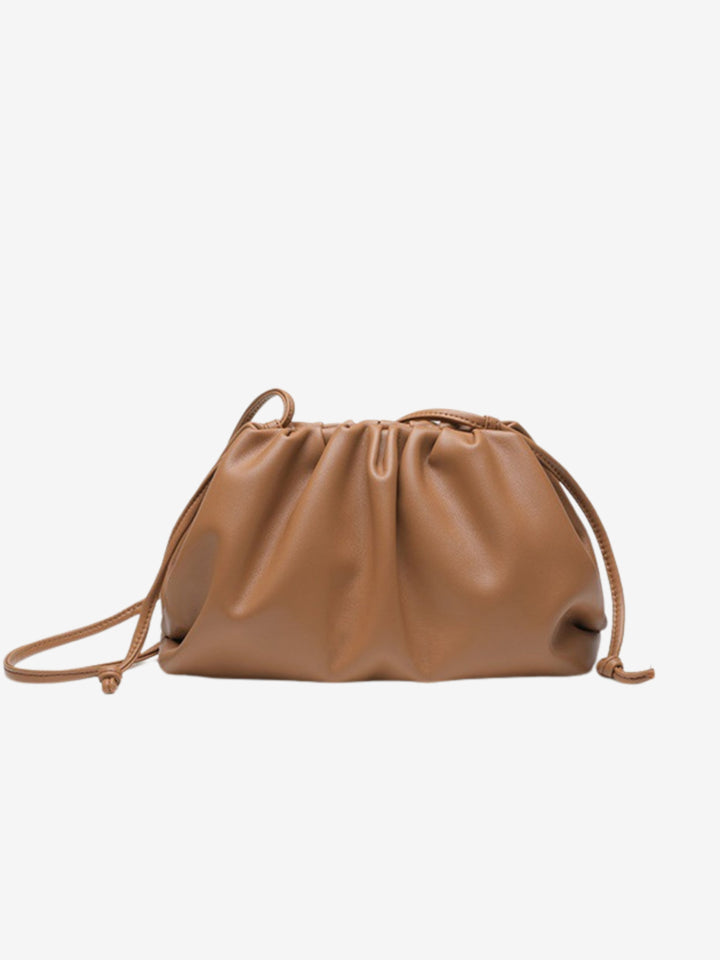 Vienna Ruched Drawstring Shoulder Bag