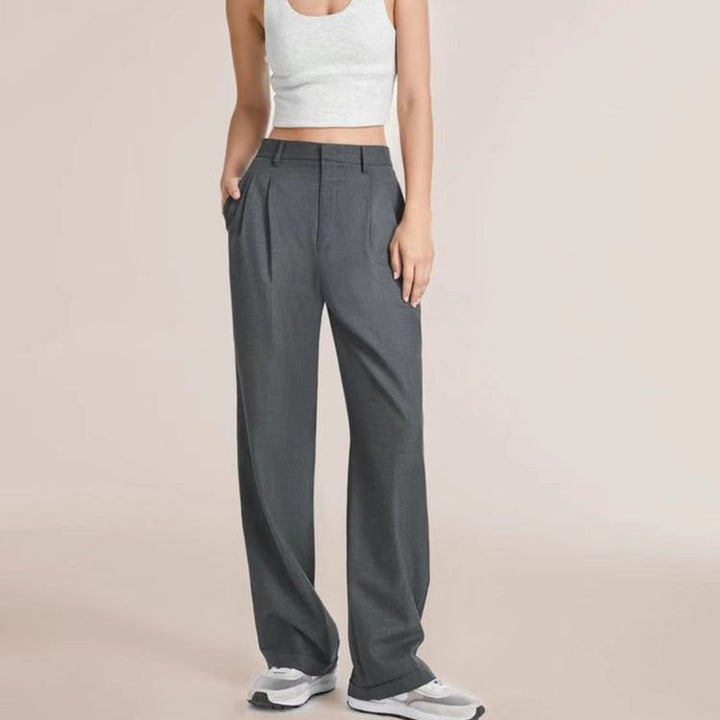 Vista Lane Tailored Wide-Leg Pants