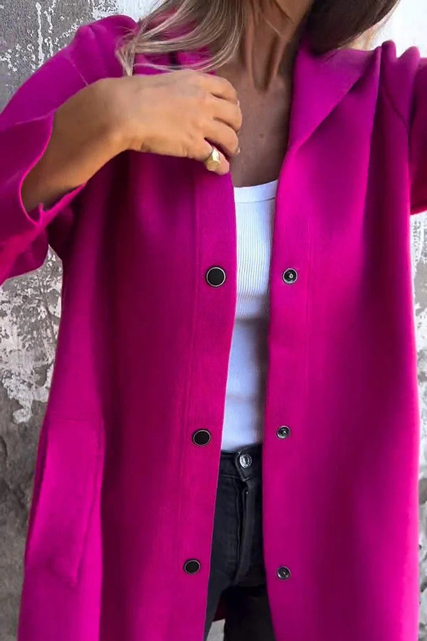 Slate Haven Hooded Button Coat