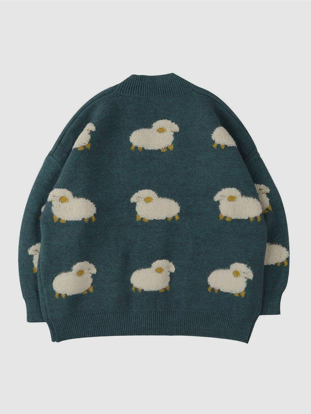 Meadow Whimsy Lamb Knit Cardigan