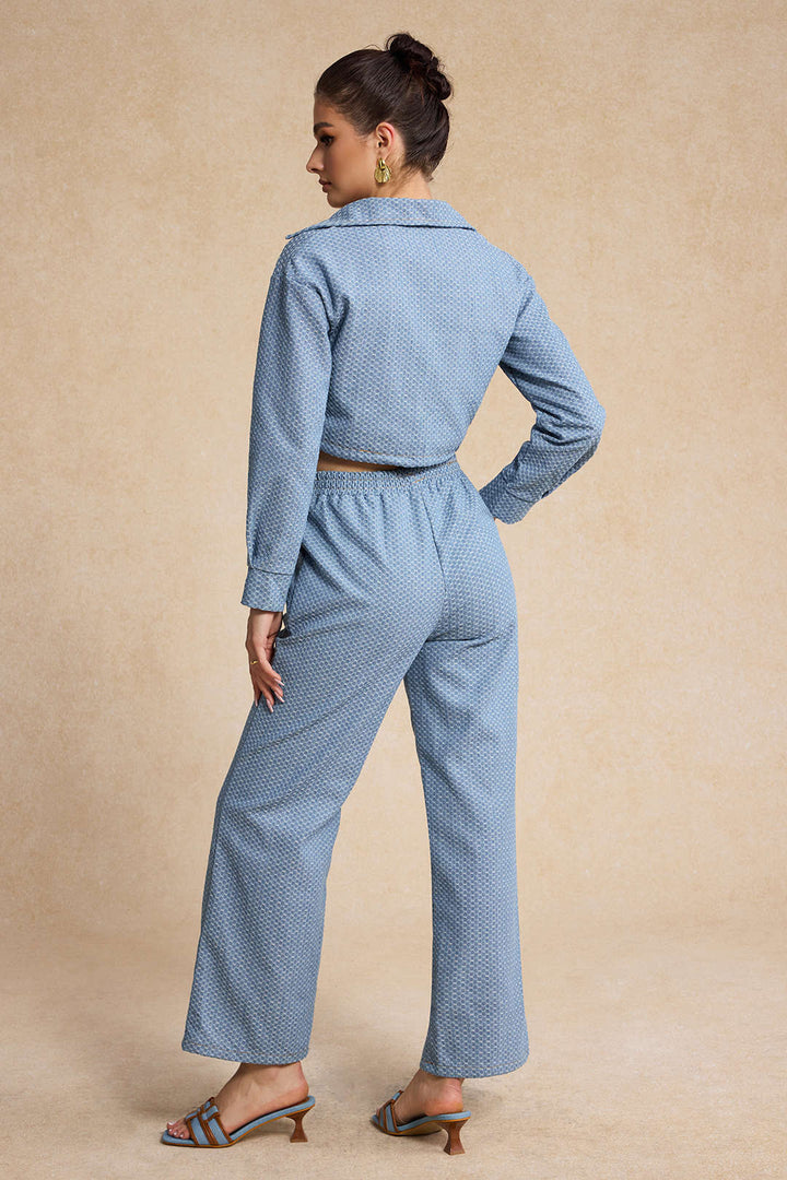 Arden Denim Drawstring Set