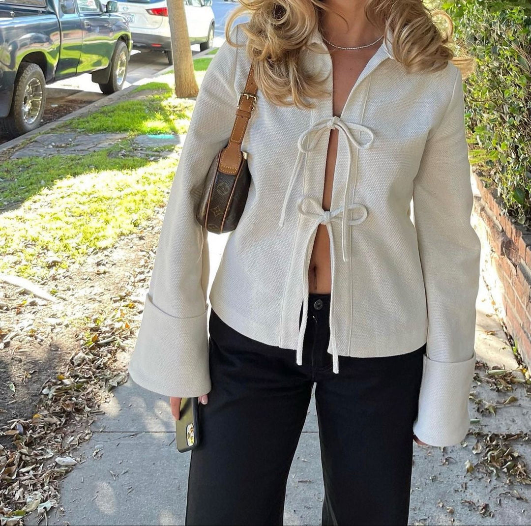 Sorrento Lace-Up Knit Cardigan