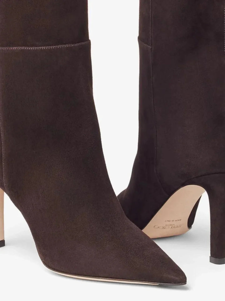 Pointed Toe Stiletto Boots European Style Catwalk Fashion