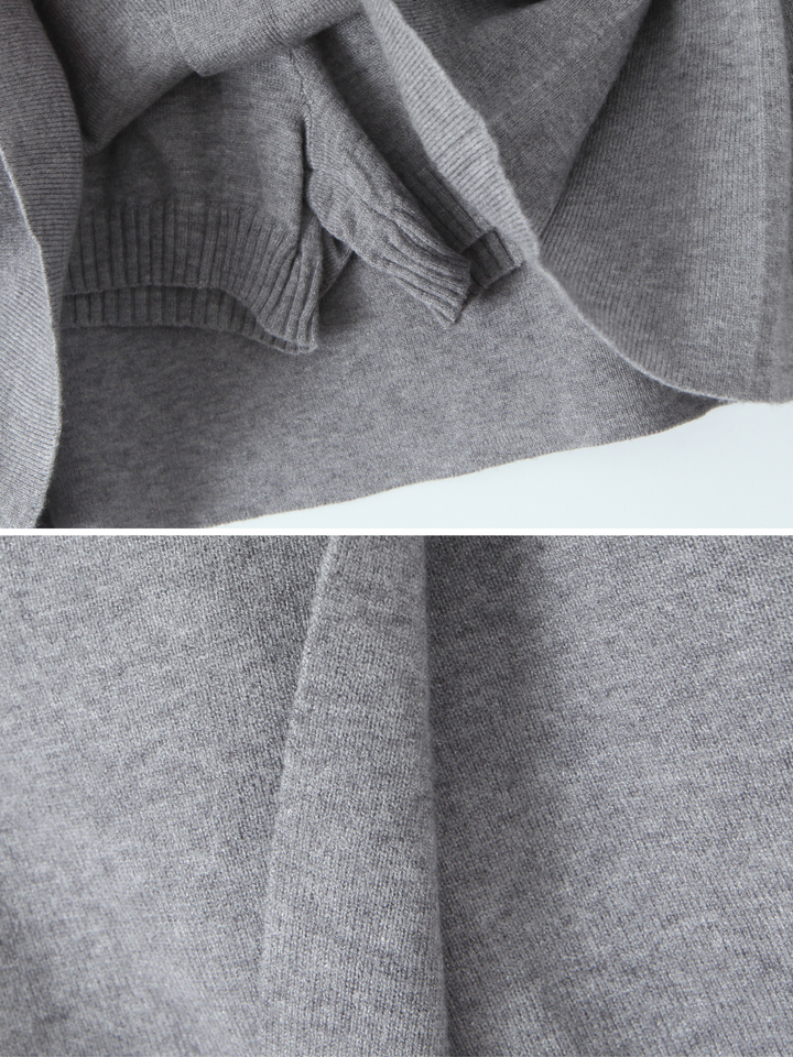 Cleo Knit Button-Up And Mini Skirt Set