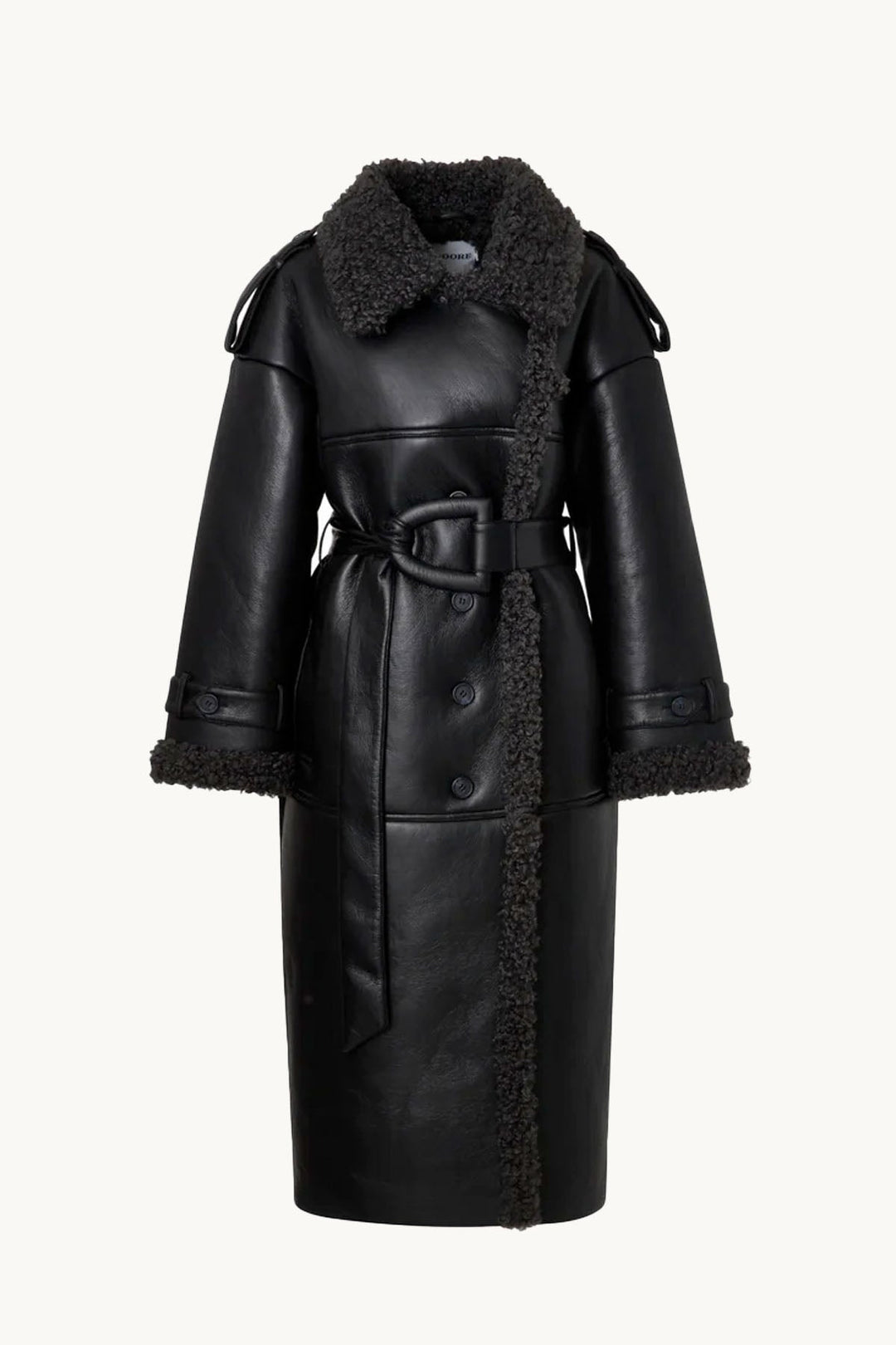 Valemont Shearling Trench Coat