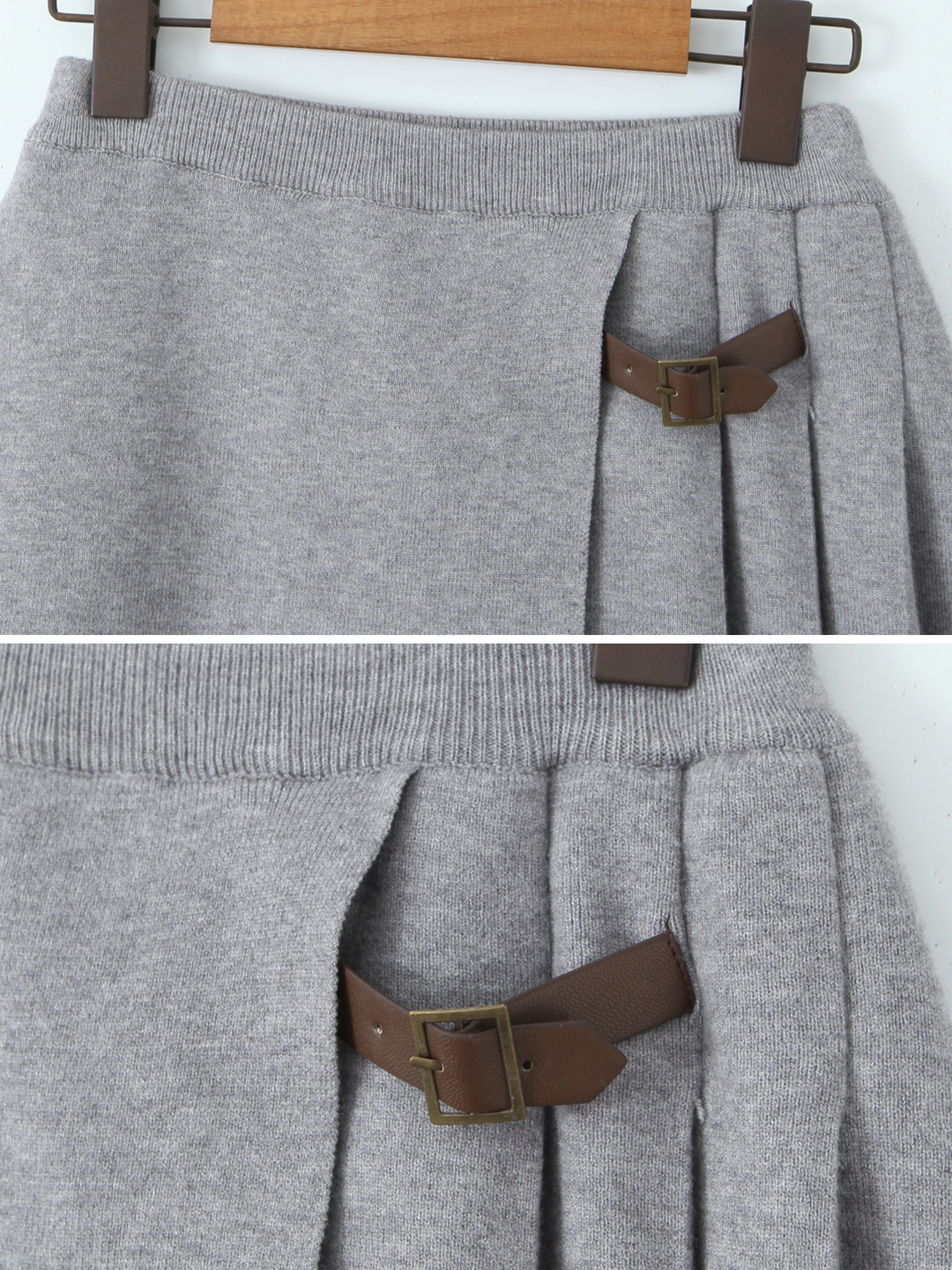 Cleo Knit Button-Up And Mini Skirt Set