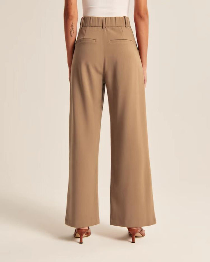 Vista Lane Tailored Wide-Leg Pants