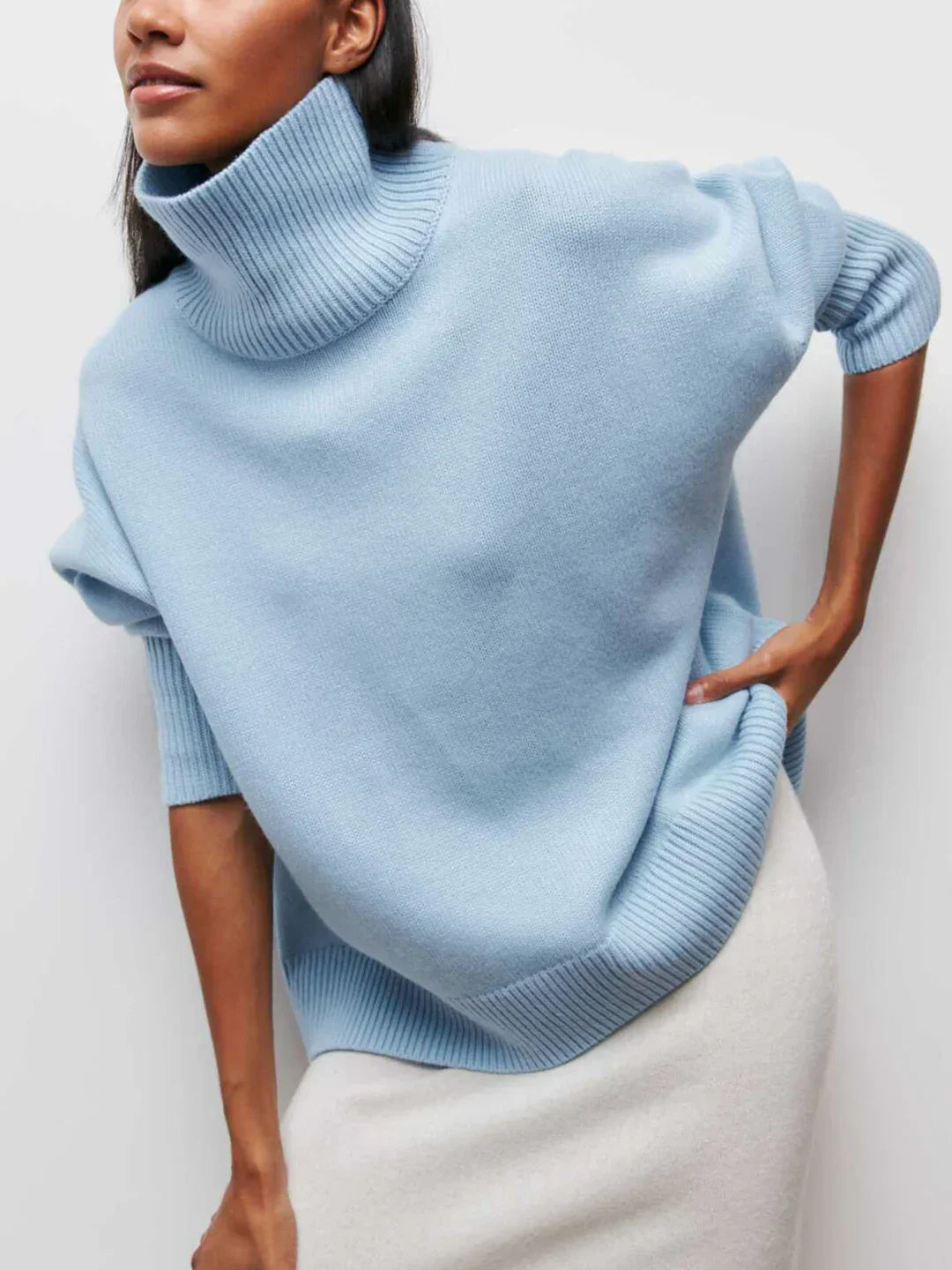 Always Chic Turtleneck Oversized Sweater