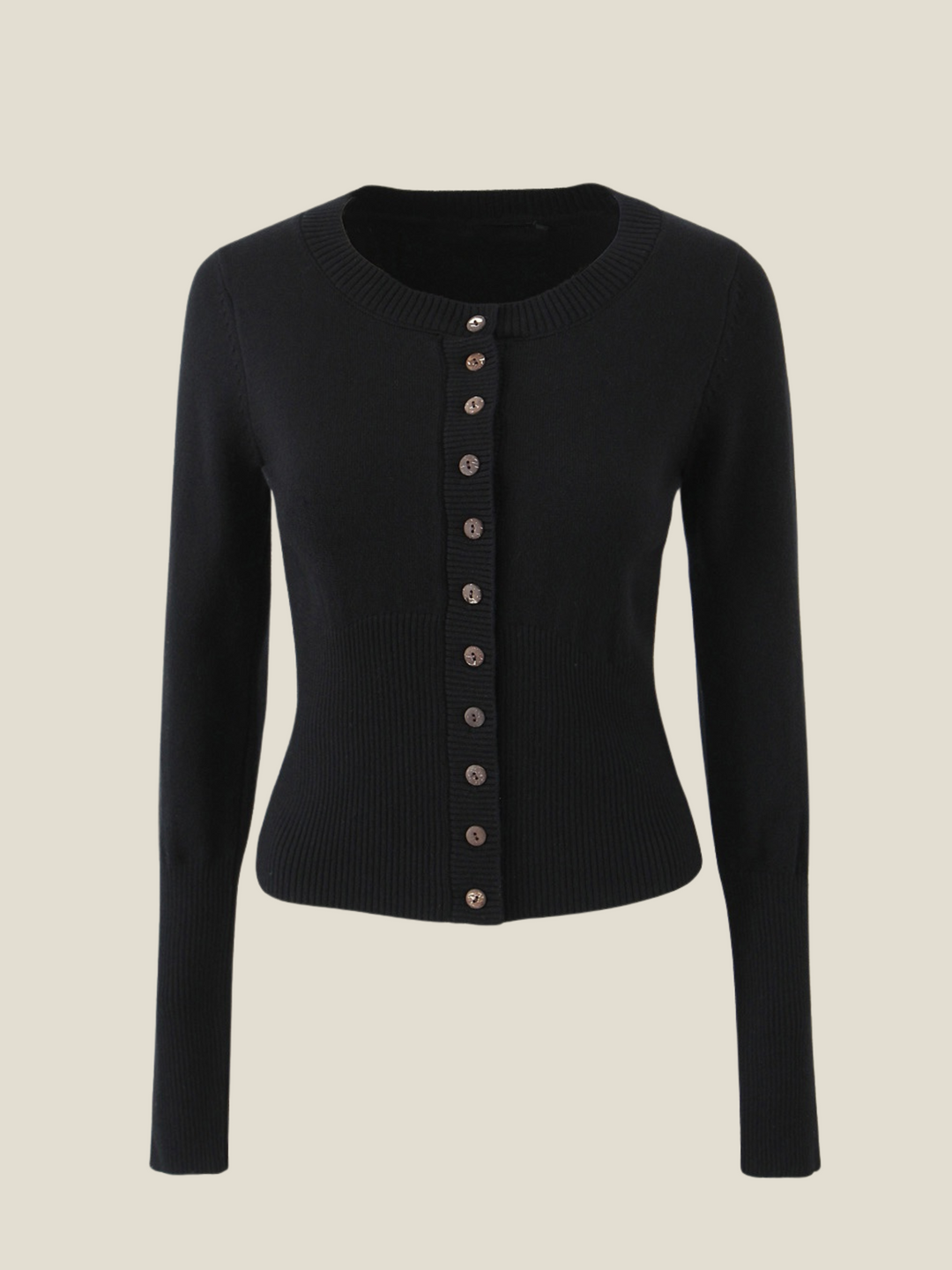 Cleo Knit Button-Up And Mini Skirt Set