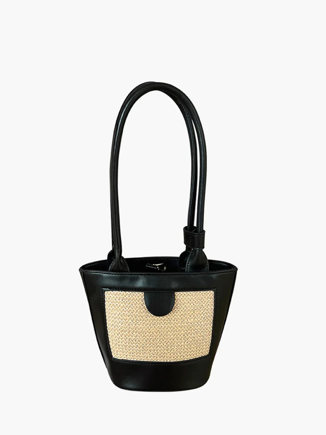 Duo-Tone Woven Panel Tote Bag