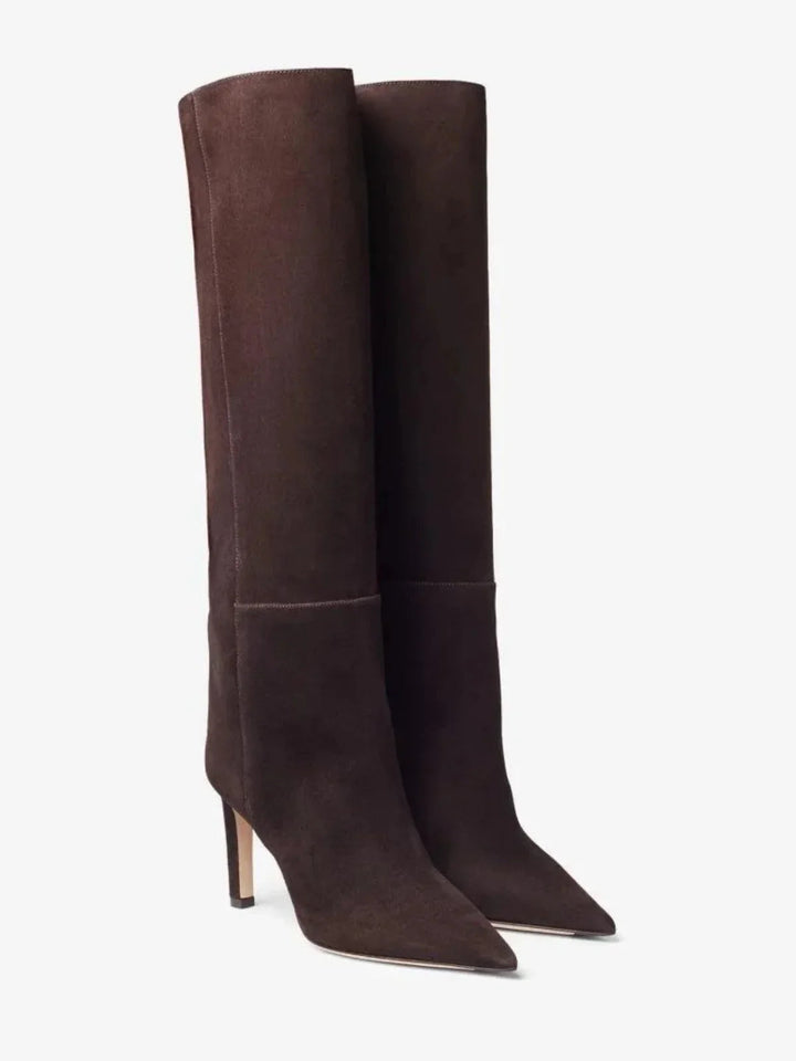 Pointed Toe Stiletto Boots European Style Catwalk Fashion