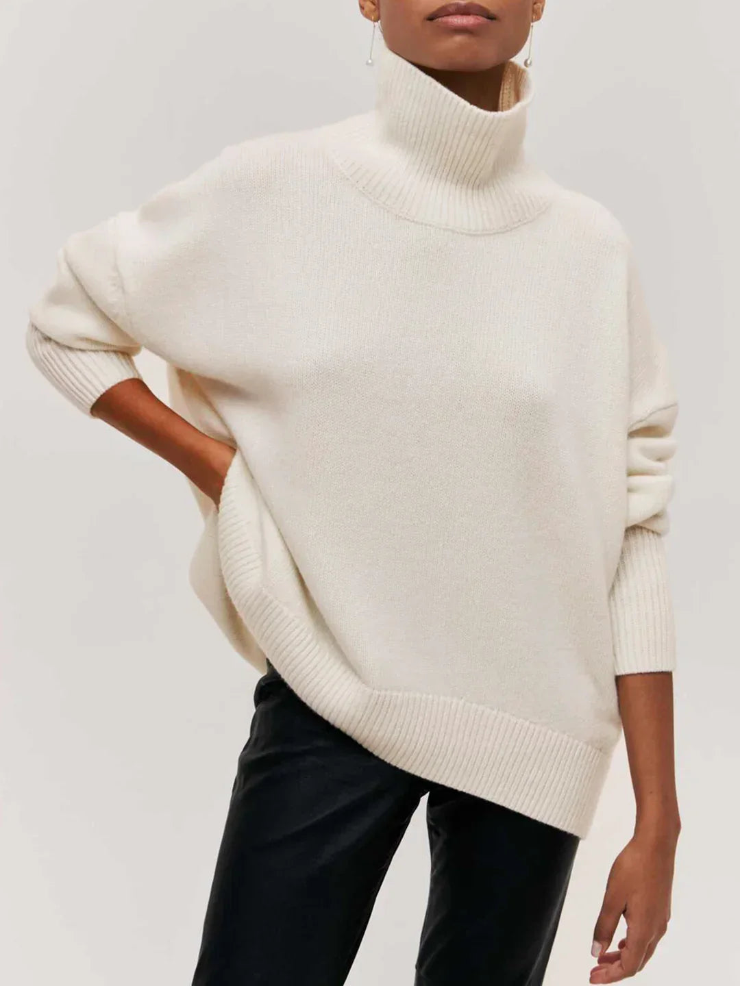Always Chic Turtleneck Oversized Sweater