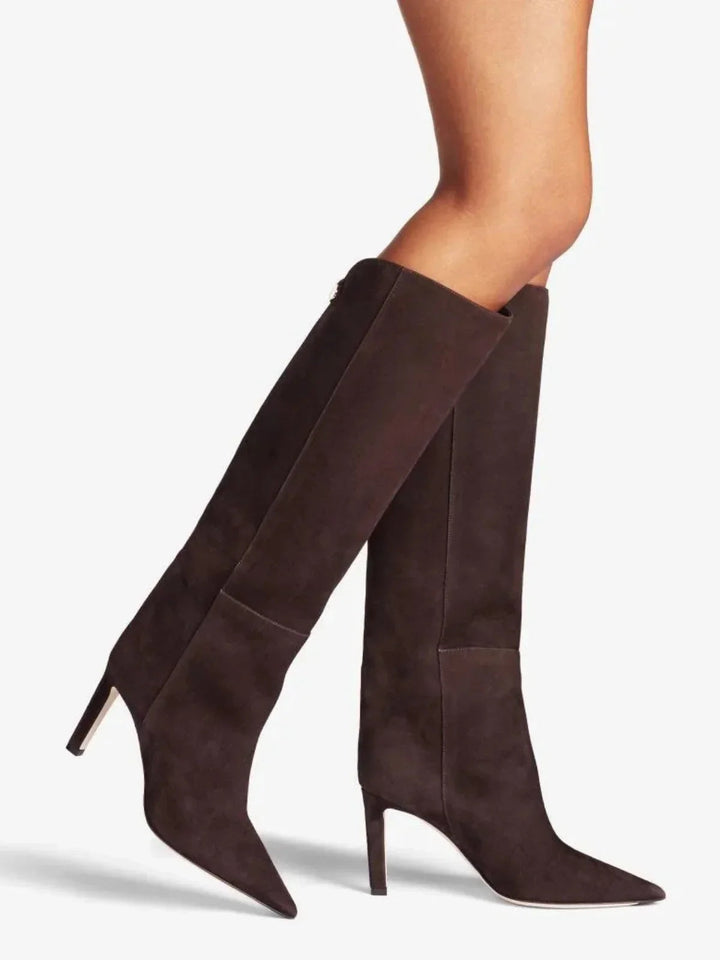 Pointed Toe Stiletto Boots European Style Catwalk Fashion