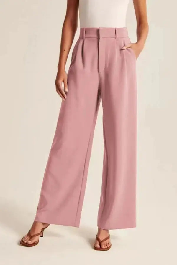 Seabourne Pleated Wide-Leg Pants