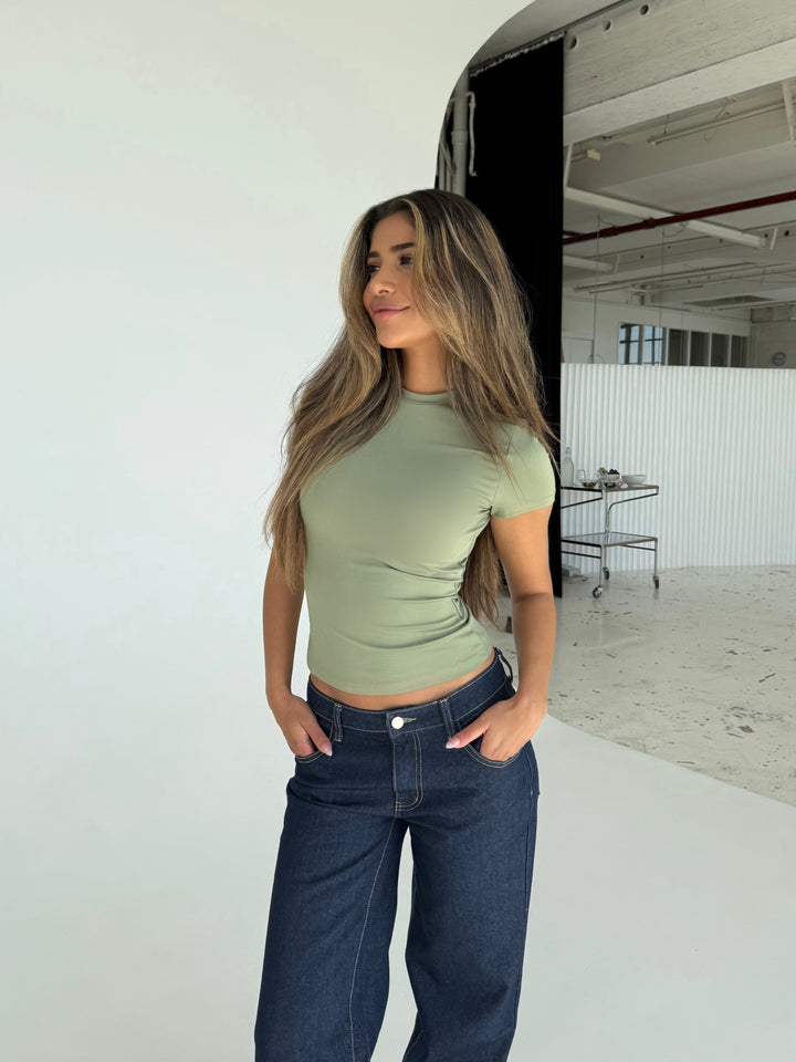 Basic tee - sage green