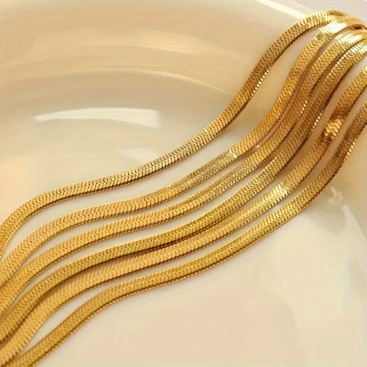 Solara Herringbone Necklace