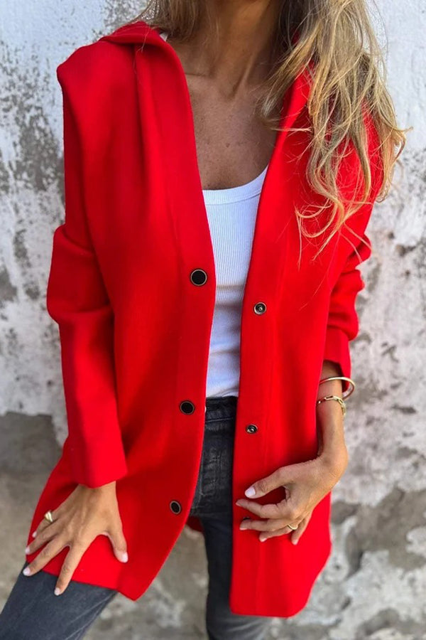 Slate Haven Hooded Button Coat