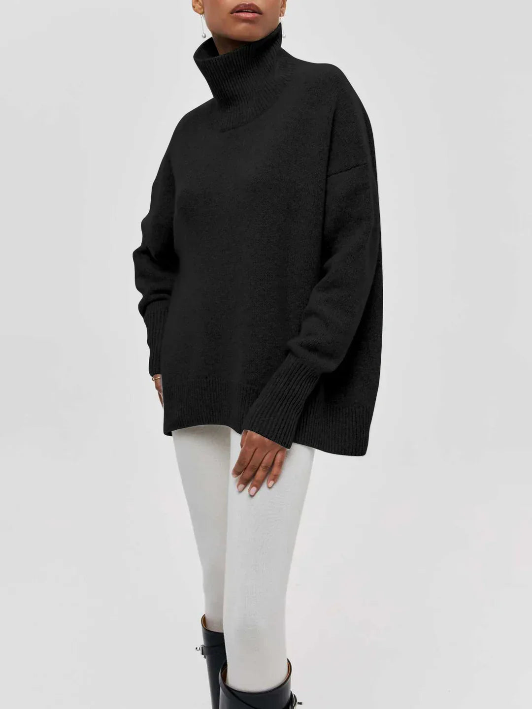 Always Chic Turtleneck Oversized Sweater