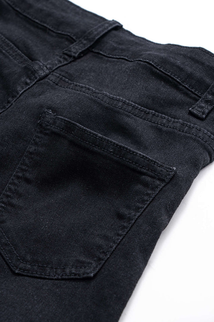 Valeria Lace-Detail High-Waisted Jeans