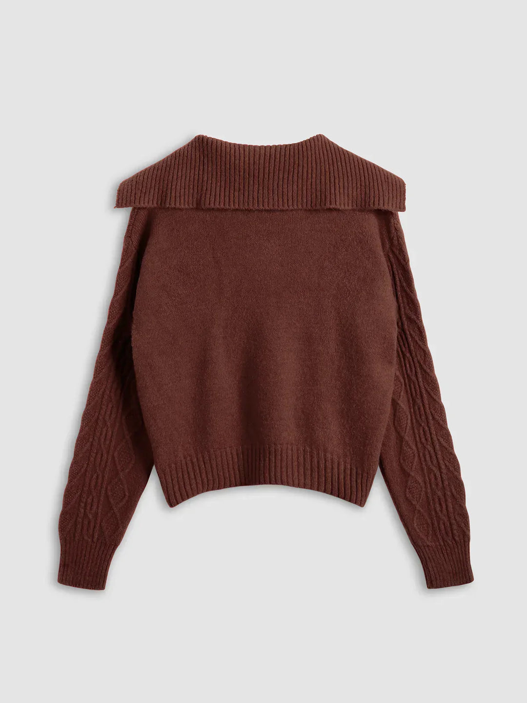 Always In Love Burgundy Knit Sweater