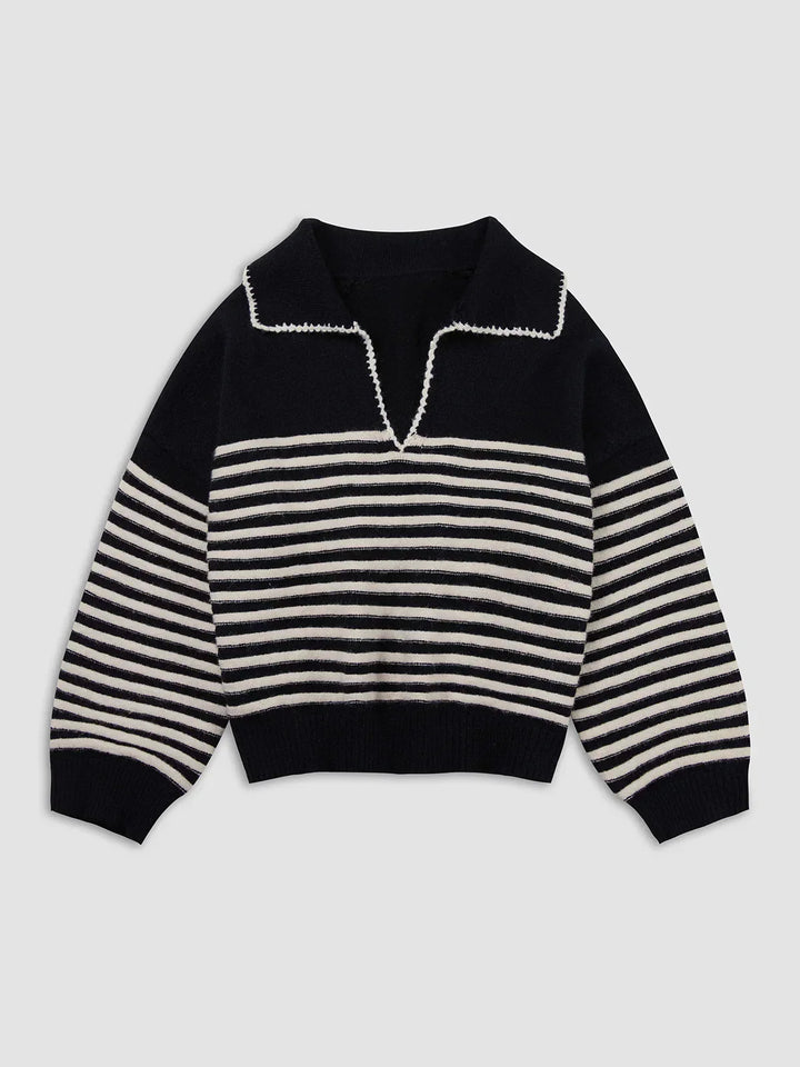Bold Chic Crosswalk Stripe Sweater