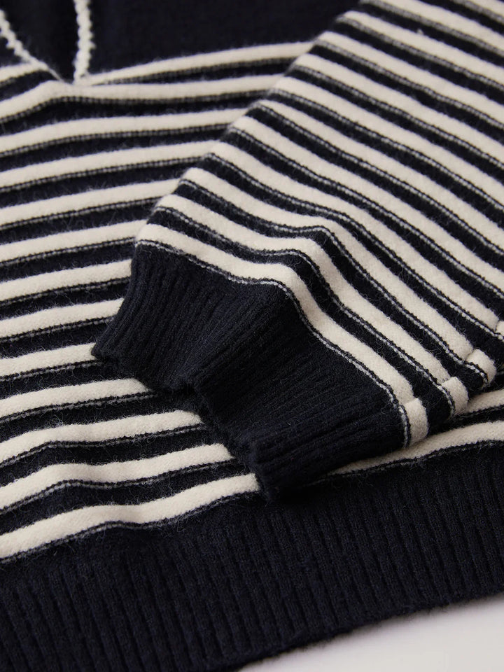 Bold Chic Crosswalk Stripe Sweater