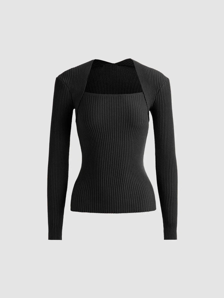 Arden Cut Out Ribbed Jumper