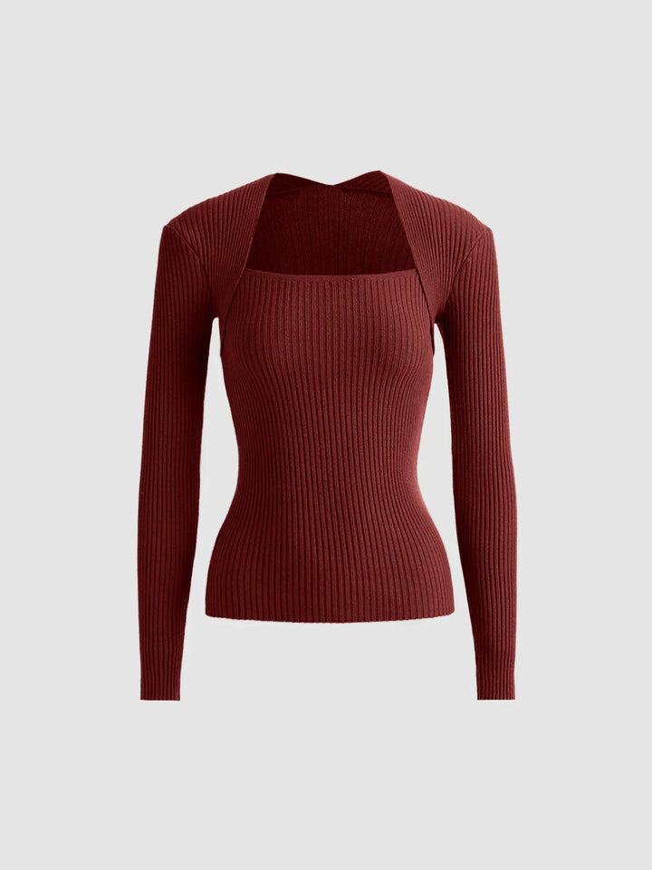 Arden Cut Out Ribbed Jumper