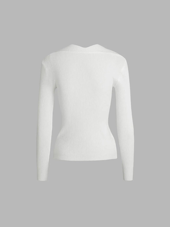 Arden Cut Out Ribbed Jumper
