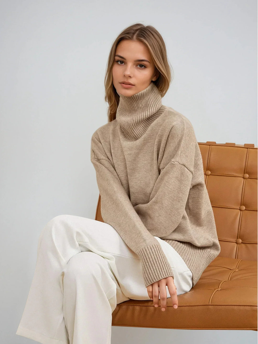 Casual Warm Knitted Turtleneck Sweater