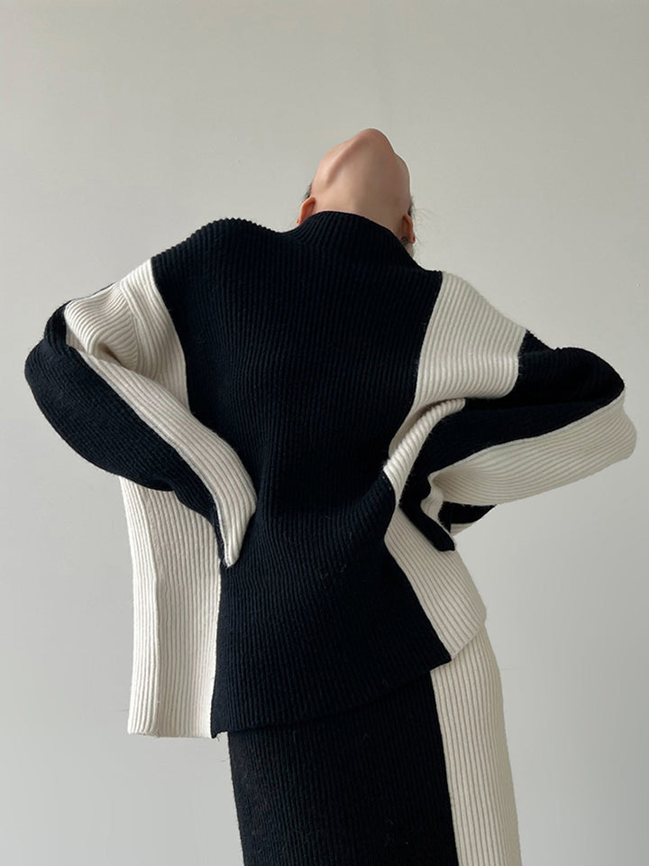 Brooklyn Colour-Block Knit Two-Piece Set