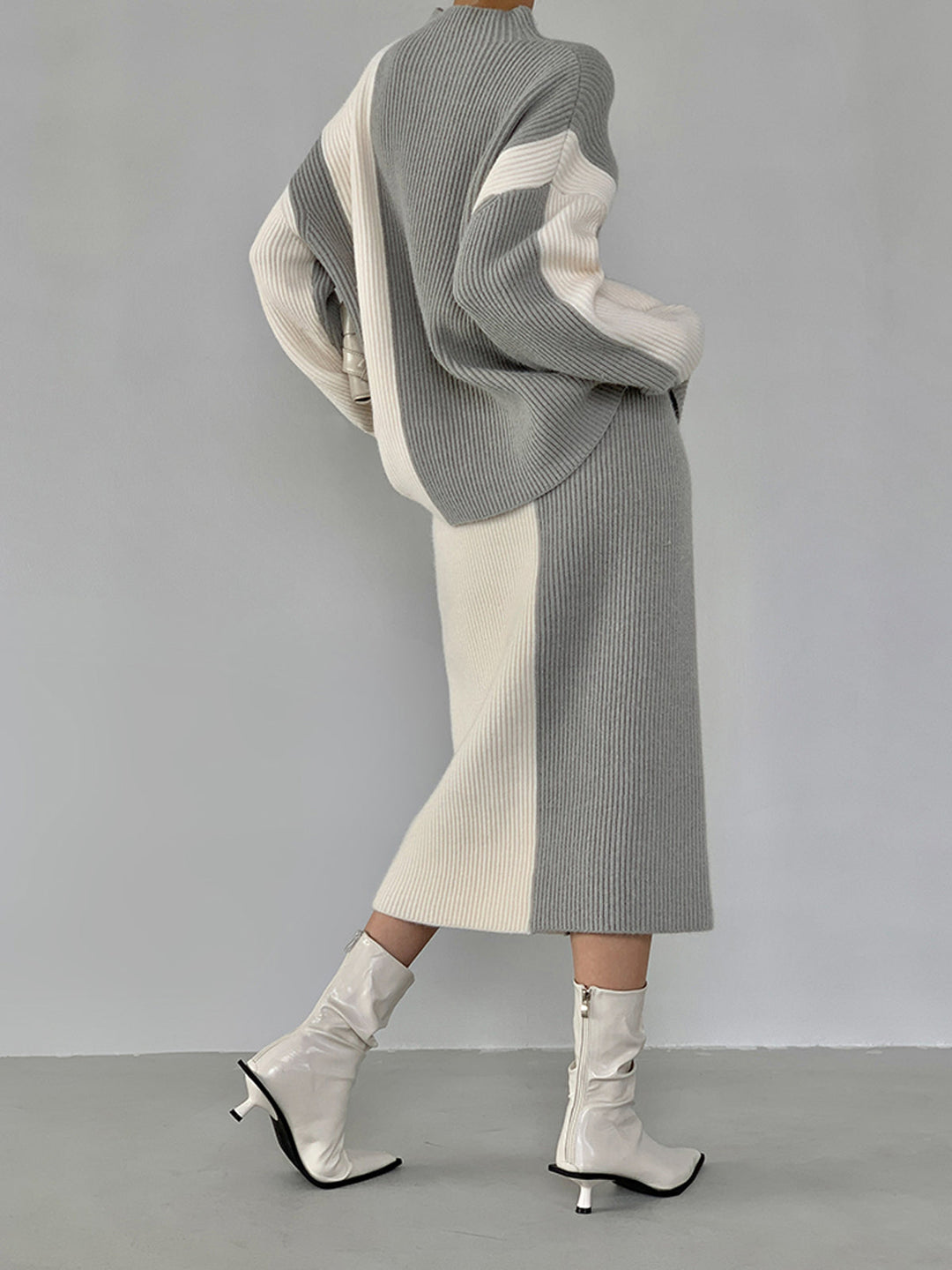 Brooklyn Colour-Block Knit Two-Piece Set