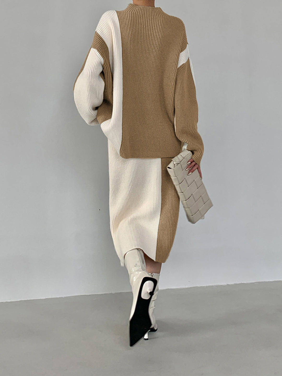 Brooklyn Colour-Block Knit Two-Piece Set